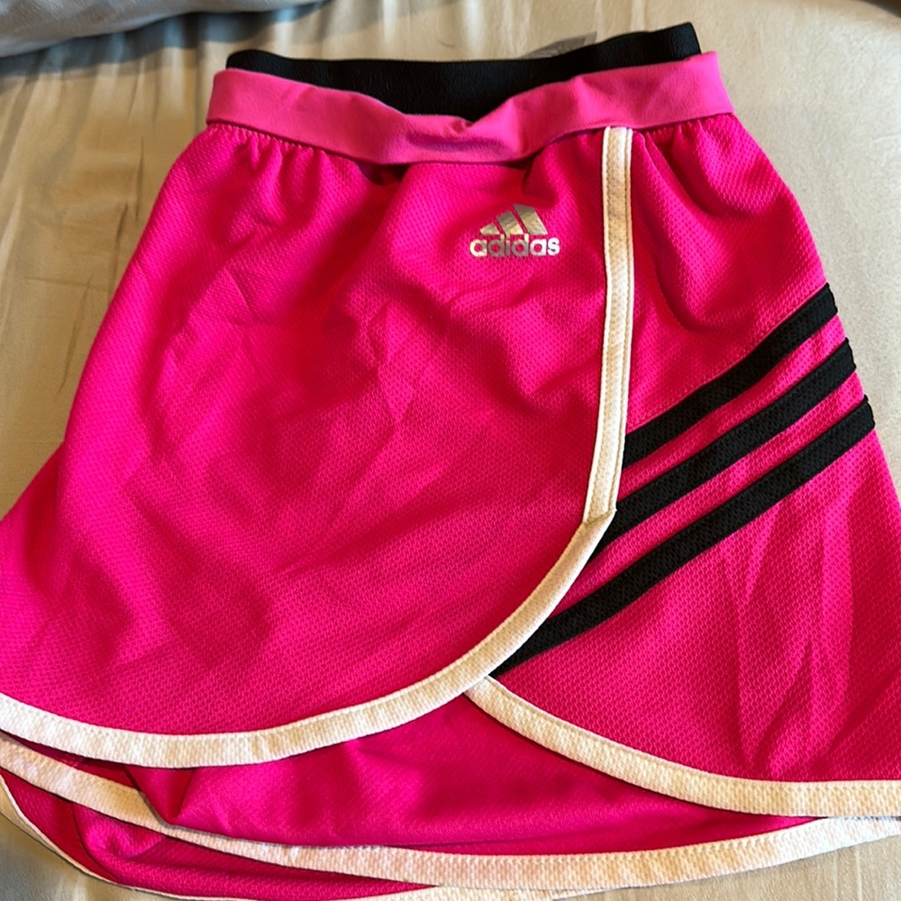 Hot pink Adidas shorts